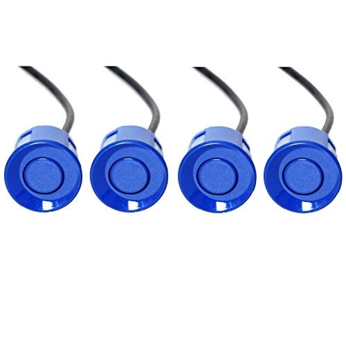 Ekylin نظام حساسات الرجوع الخلفي للسيارة EKYLIN مع 4 حساسات ركن للكشف عن المسافة + عرض المسافة LED + تحذير صوتي (لون أزرق) - Image 2