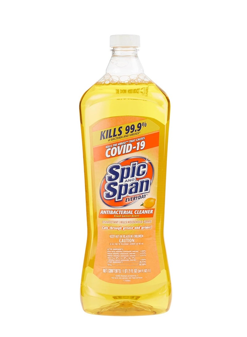 Spic And Span Lemon Antibacterial Pourable, 34 Fl Oz (17879636941)