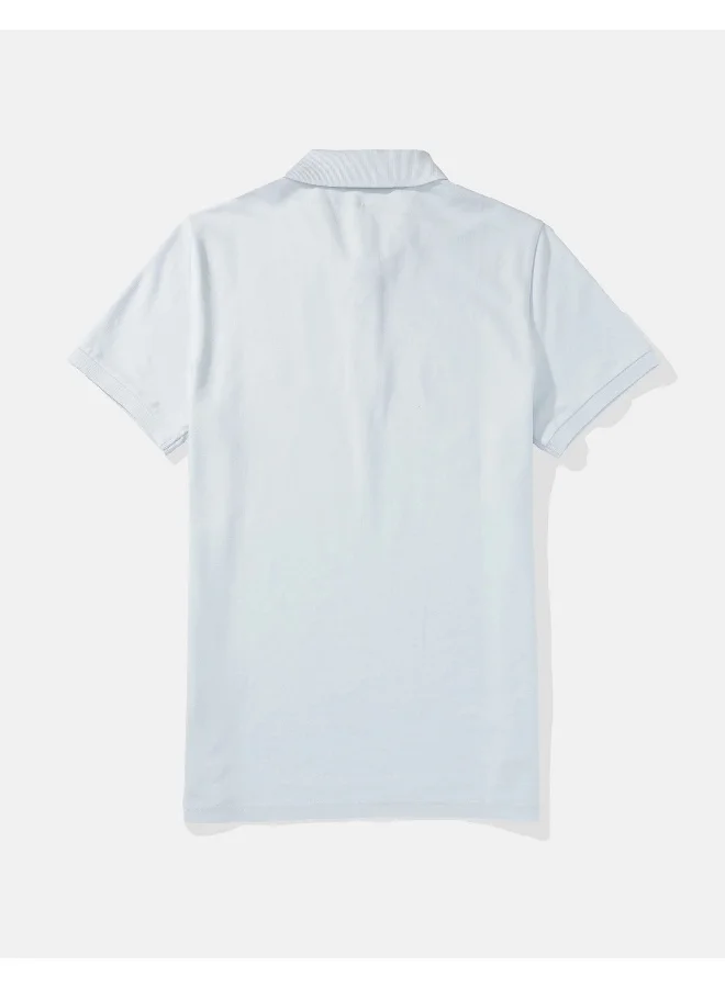 American Eagle Logo Detail Short Sleeve Polo Shirt