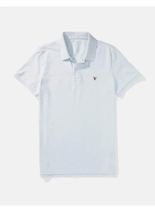 American Eagle Logo Detail Short Sleeve Polo Shirt