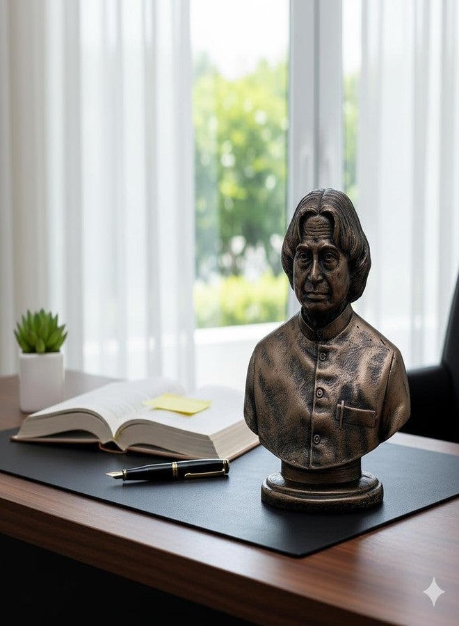 AABCO Dr. A. P. J. Abdul Kalam Statue for Home Office Desk Study Table Decor Living Room Decoration Corporate Gift Decorative Showpiece 5 x 3.5 Inch. - Image 4