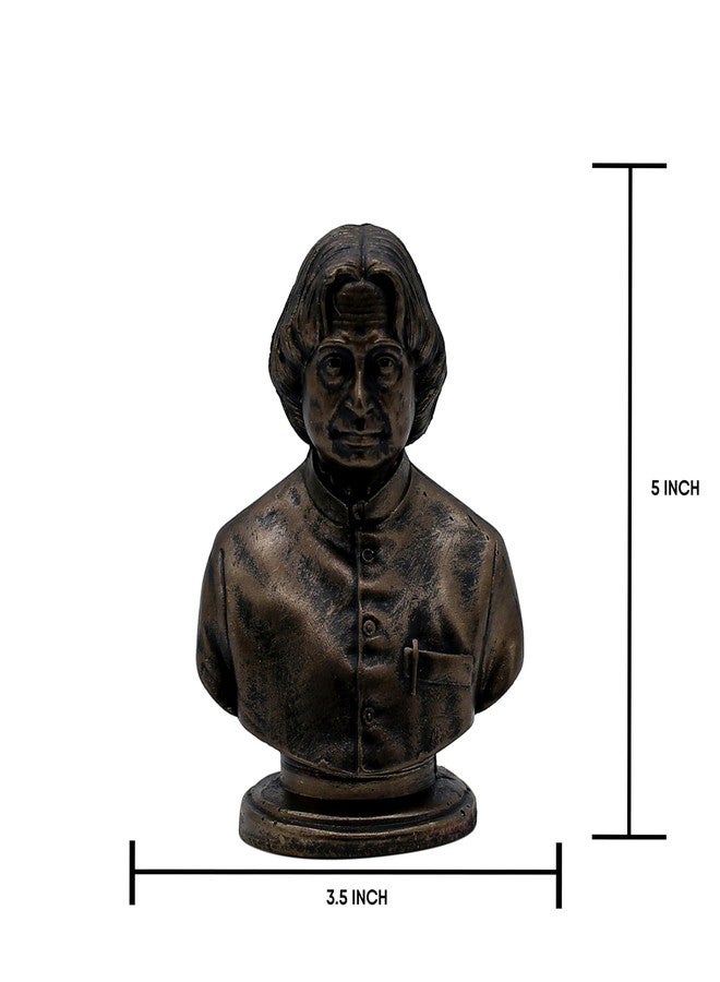 AABCO Dr. A. P. J. Abdul Kalam Statue for Home Office Desk Study Table Decor Living Room Decoration Corporate Gift Decorative Showpiece 5 x 3.5 Inch. - Image 2