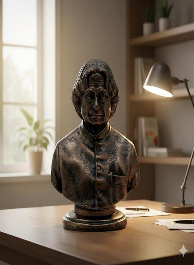 AABCO Dr. A. P. J. Abdul Kalam Statue for Home Office Desk Study Table Decor Living Room Decoration Corporate Gift Decorative Showpiece 5 x 3.5 Inch. - Image 3