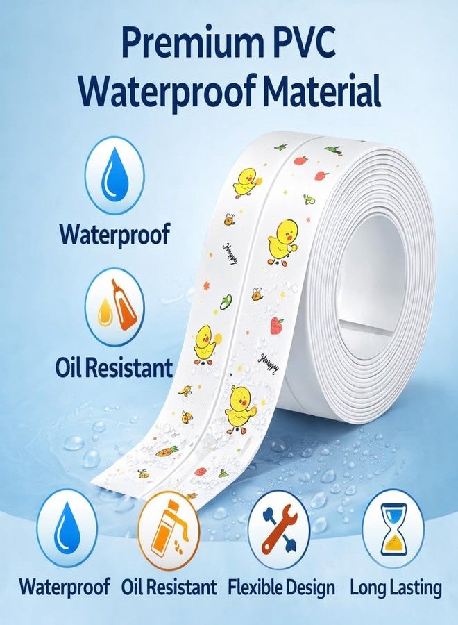 BEYOND BASIC Waterproof Tape for Kitchen Sink Oil Proof Caulk Tape Strip Self Adhesive Bathroom Corner Caulking Sealing Tape Gap Sealer Waterproof Tape for Platform Basin Toilet. (Kitchen Sink Tape) - Image 3