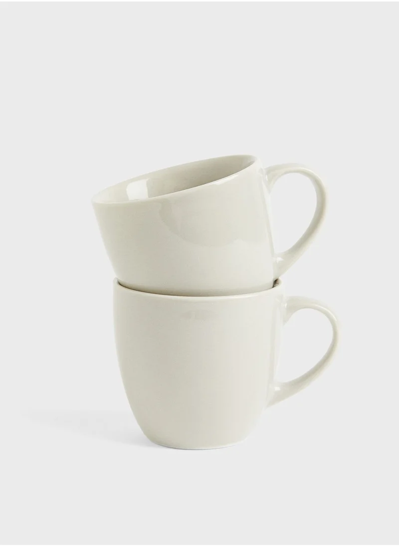 H&M 2-Pack Porcelain Mugs