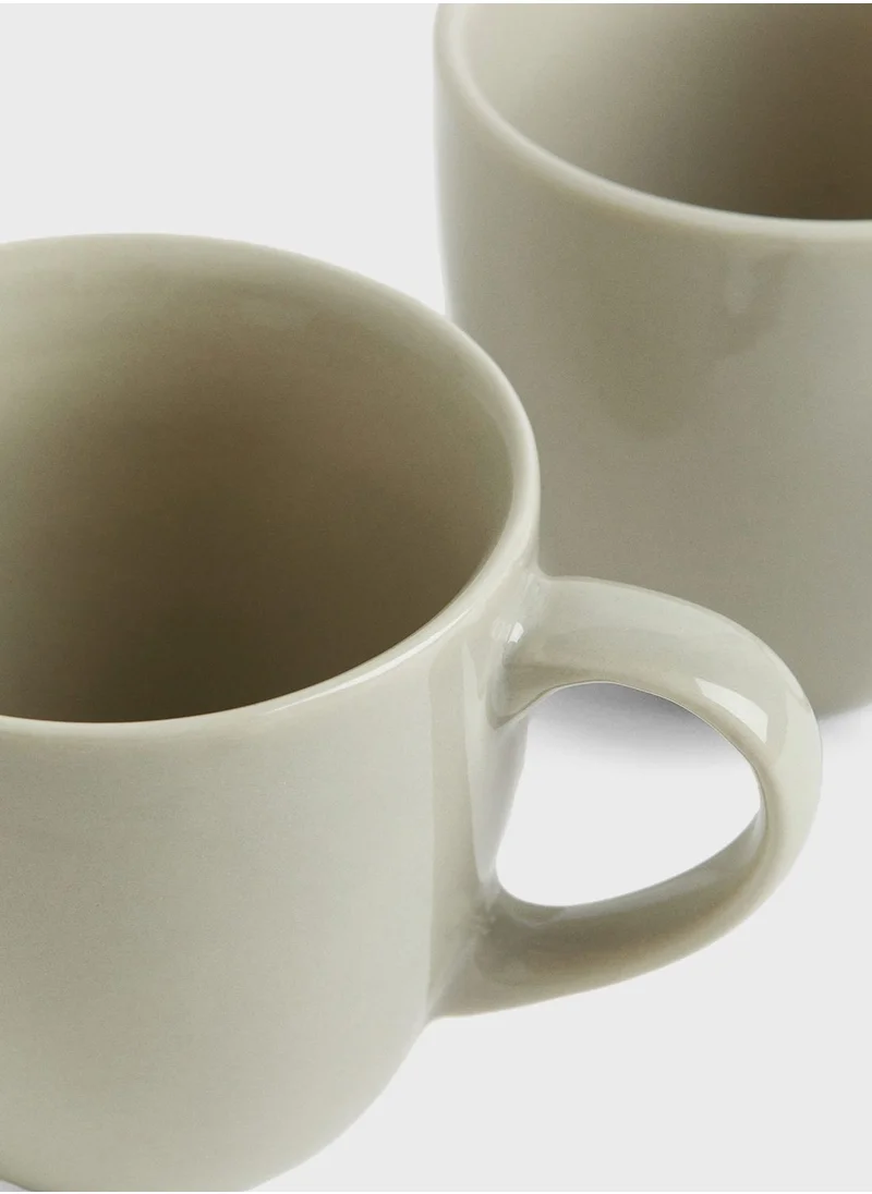 H&M 2-Pack Porcelain Mugs