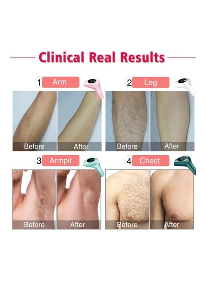 900000 Flashes Permanent Hair Removal Electric Body Scrub and Polish White - Image 2