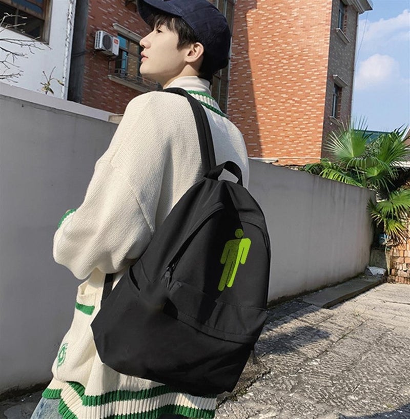 TouzModa Touz Fashion Billie Eilish Logo Printed Unisex Backpack - Image 1