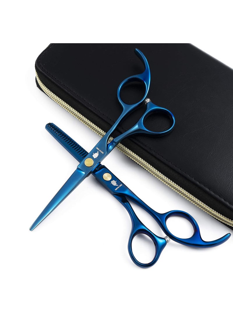 SMITH CHU SMITH CHU Professional Hair Cutting Scissors Set  Razor Sharp Japanese 440C Stainless SteelHairdressing ThinningTexturizing Shears for BarberHairdresser 