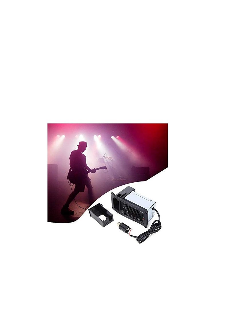 Generic Acoustic Guitar Pickup 4 Band EQ Preamp Equalizer Piezo Pickup System for Acoustic Guitar  - Image 5