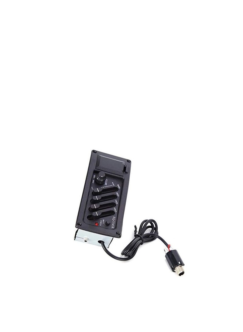Generic Acoustic Guitar Pickup 4 Band EQ Preamp Equalizer Piezo Pickup System for Acoustic Guitar  - Image 2