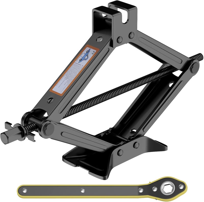 IMAYCC Scissor Lift Jack, Compact Car Jack Kit for Auto SUV, RV, MPV with Smart Ratchet Design, Heavy Duty Tire Changing Kit Lifting 2 Ton (4409 lbs) Tire Jack. - Image 1