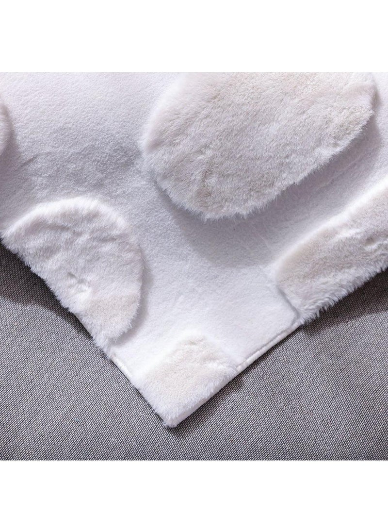 DANUBE HOME Textra Soft Fur Design Rug  Polyester Area Rug Floor Covering L300xW200cm-Cream  - Image 4