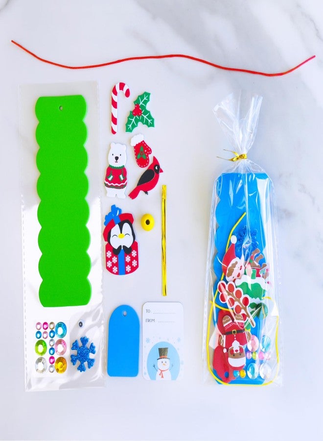 Winlyn 36 Sets Christmas Craft Kits Winter Crafts DIY Holiday Bookmark Ornaments Decorations Art Sets Festive Snowmen Reindeer Foam Stickers Arts and Crafts for Kids Classroom Activities Party Favors - Image 2