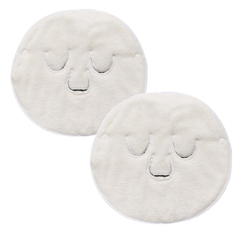 Angzhili 2 Pcs Hot Compress Face Towel Masks Reusable Facial Steamer Towel for Hot Cold Skin careMoisturizing Face Steamer Beauty Facial Towel for Home and Beauty Salon