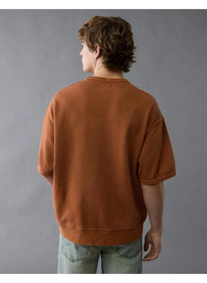 امريكان ايجل Your go-to tee, but with an elevated, sporty vibe in twill cotton fabric.