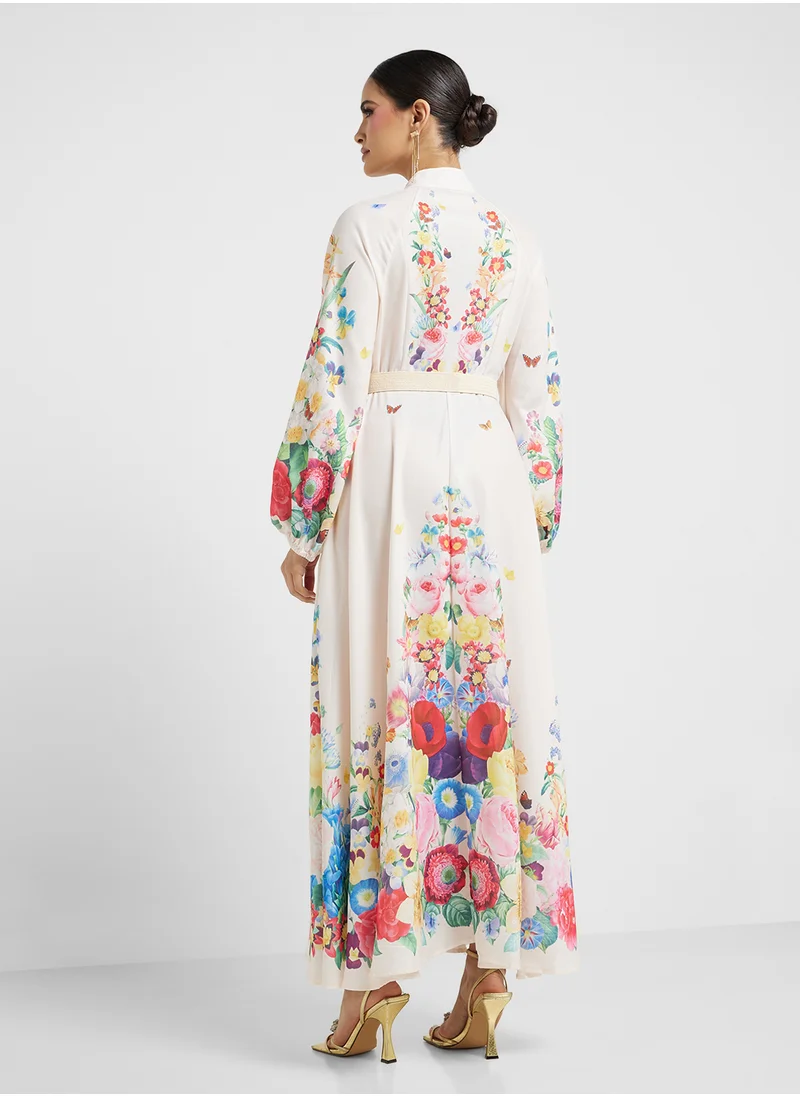 خزانة Floral Print Dress