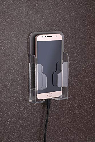 iSTAR Mobile Holder for Home Wall Mount Phone Holder, Wall Mobile Charging Holder,Wall Holder for Phone Charging Stand with Holder for Mobile (White) - Image 1