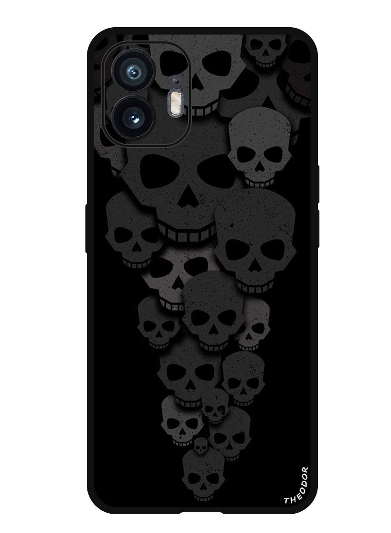 Theodor Protective Case Anti Scratch Shock Proof Bumper Cover For Nothing Phone (2) Skulls Minimalism iPhone Wallpaper - Image 1