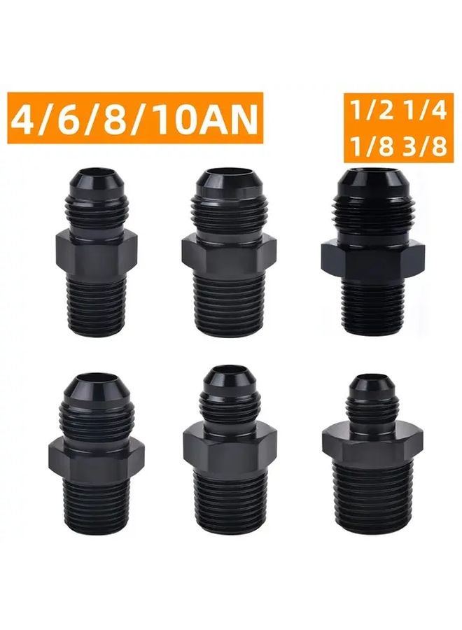 6AN to 1 4 NPT Male Fuel Rail Adapter Fitting Straight 4AN 6AN 8AN 10AN - Image 2