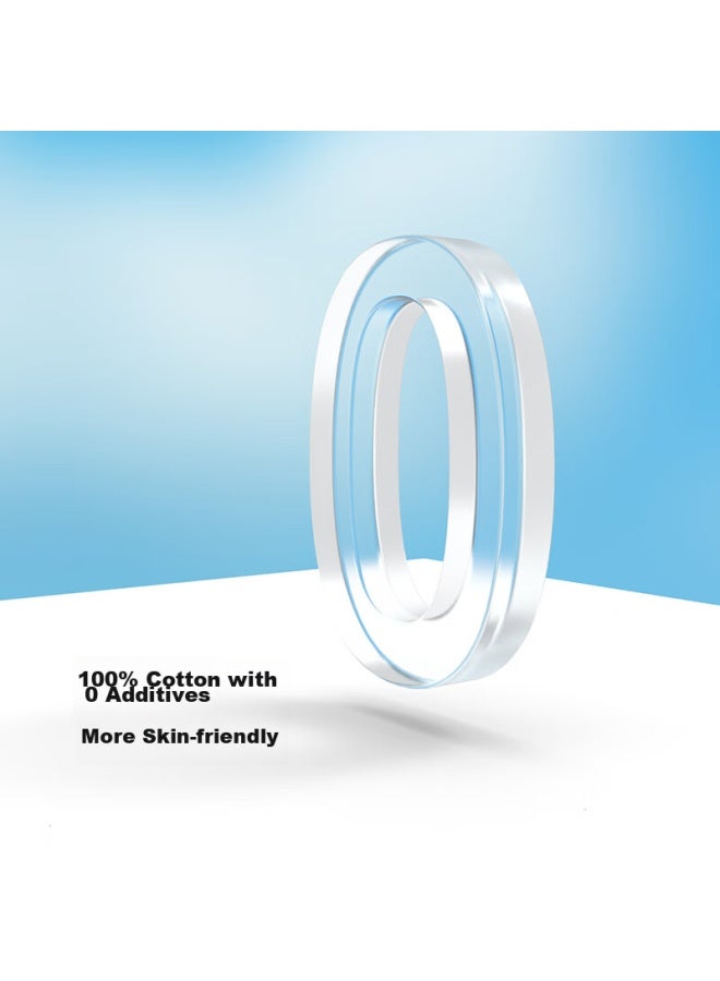 Mianshang Facial Cleansing Wipes, Hanging Disposable Pure Cotton Soft Towels, For Both Dry And Wet Use, Face-wiping Pull-out Style, Family Pack Of 4, 480 Sheets - Image 5