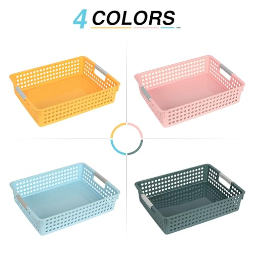 DLUCKY 4Pcs Classroom Organization and Storage Paper Tray Holds 4A,Paper Trays for Classroom Toy,Crayons,Handicrafts Storage,Also for Library, Drawers, Office, Kitchen, Bathroom - Image 4