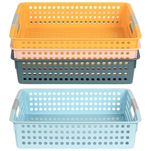 DLUCKY 4Pcs Classroom Organization and Storage Paper Tray Holds 4A,Paper Trays for Classroom Toy,Crayons,Handicrafts Storage,Also for Library, Drawers, Office, Kitchen, Bathroom - Image 1