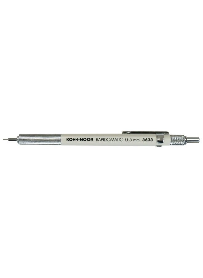 KOH-I-NOOR - Rapidomatic Mechanical Pencil, .5Mm Lead, White, 1 Each (5635) - Image 1