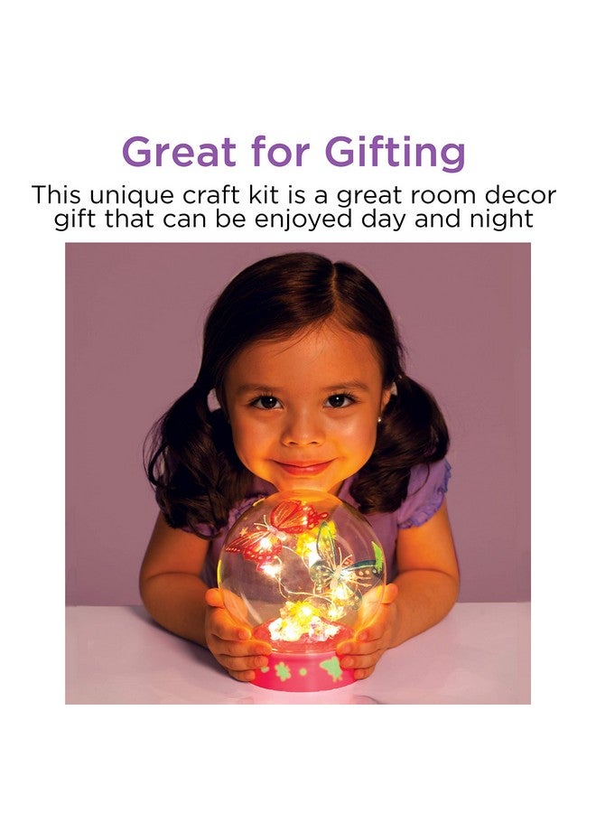 Creativity for Kids مجموعة حرفة أضواء الفراشة للأطفال - تصنع 1 ضوء ليلي على شكل فراشة للأطفال - Image 4