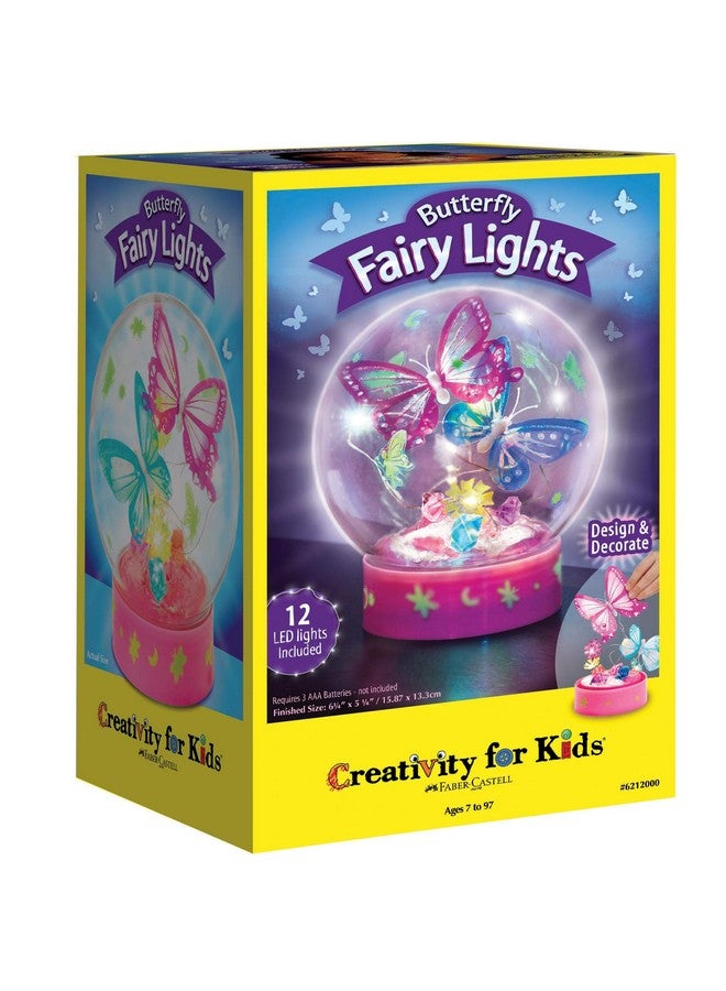 Creativity for Kids مجموعة حرفة أضواء الفراشة للأطفال - تصنع 1 ضوء ليلي على شكل فراشة للأطفال - Image 1