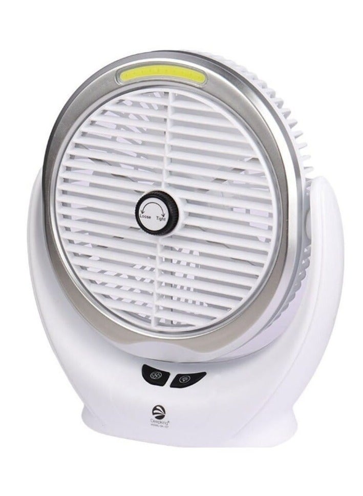 Deepking Deepking DK-127 Compact Rechargeable Personal Fan with Powerful Airflow, Energy-Efficient 3W COB Light, Long Battery Life, and Portable Design for Indoor and Outdoor Cooling Comfort  - Image 1