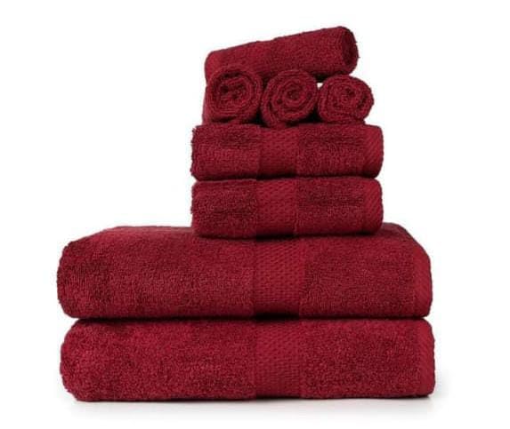 Bezzilish Home Bezzilish Home Beautiful Bath Hand face Towel -Pack of 6-2 Bath 2 Hand 2 face Towel Special Wedding Gift Purpose Rate(Maroon)  - Image 3