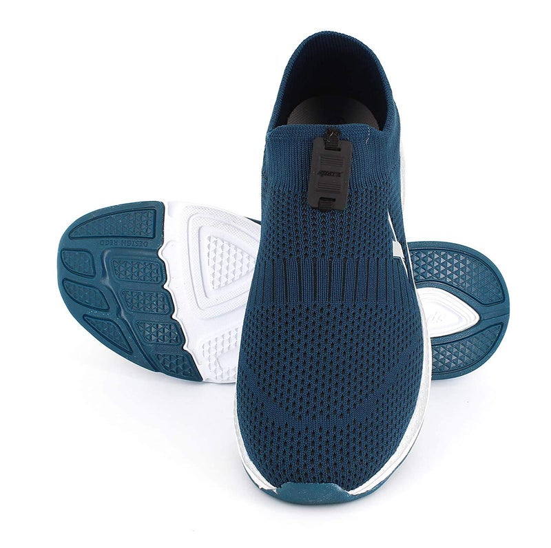 SPARX Men SM-484 Turkey Blue Silver Sports Shoes - 10 UK - Image 2
