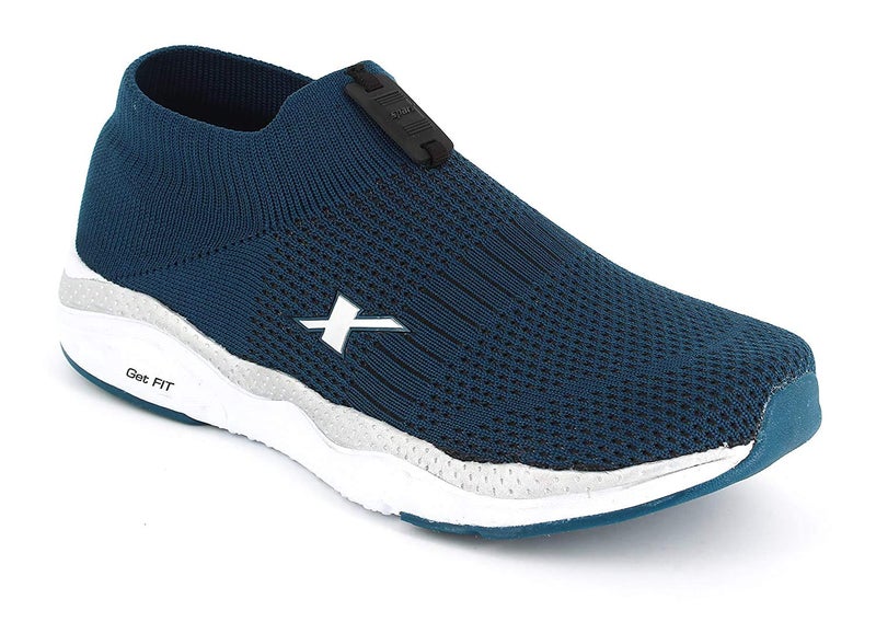 SPARX Men SM-484 Turkey Blue Silver Sports Shoes - 10 UK - Image 1