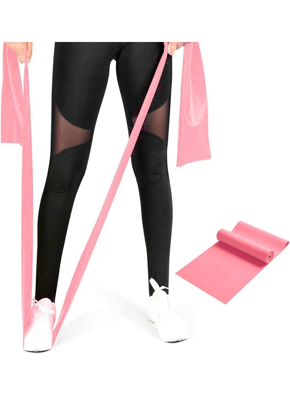 Yoga Stretch Bands Latex Rope Stretch Bands Rally Pads Resistance BandResistance Bands, Professional Exercise Bands Long Natural Latex Elastic Bands, for Legs and Butt and Glutes, Perfect for Strength Training, Physical Therapy, Yoga, Pilates, Stretchings Fitness Rally Bands