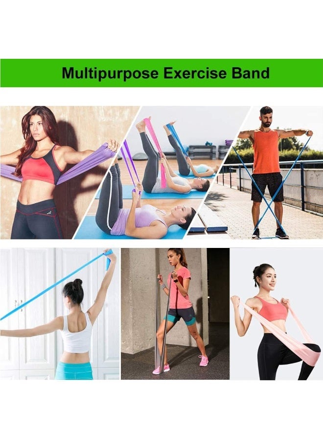 VIUAUAX عصابات اليوغا المطاطية المطاطية المطاطية المطاطية حبل مطاطي طويل من اللاتكس عصابات المقاومةعصابات المقاومة، عصابات مقاومة عصابات تمرين احترافية، عصابات مطاطية طويلة من اللاتكس الطبيعي المرن، للساقين والمؤخرة والأرداف، مثالية لتدريب القوة، العلاج الطبيعي، اليوغا، البيلاتيس، عصابات اللياقة البدنية - Image 3