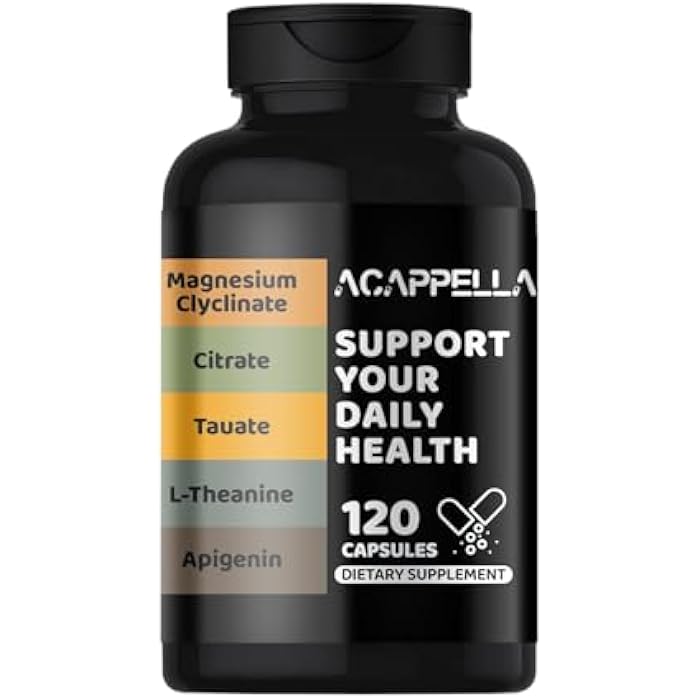 ACappella NATURALS ACAPPELLA Magnesium Complex with Glycinate, Citrate, Malate, Taurate, Aspartate, Gluconate, Orotate, Chloride, Magnesium Complex Supplement (1) - Image 1