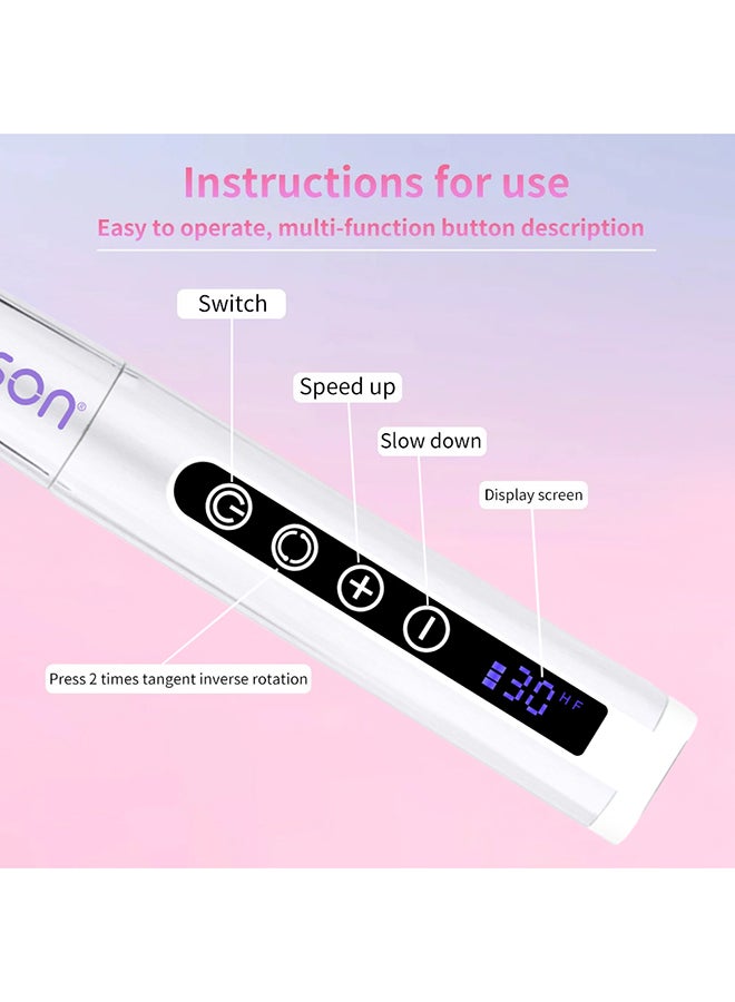 brunson Nail Drill Machine - Hurricane Professional Cordless Nail Drill Machine -  Portable Handheld Type - Smart Charging -35000 Rpm - Ultra Smooth - Quit & Vibration Free Bhurw - Image 3