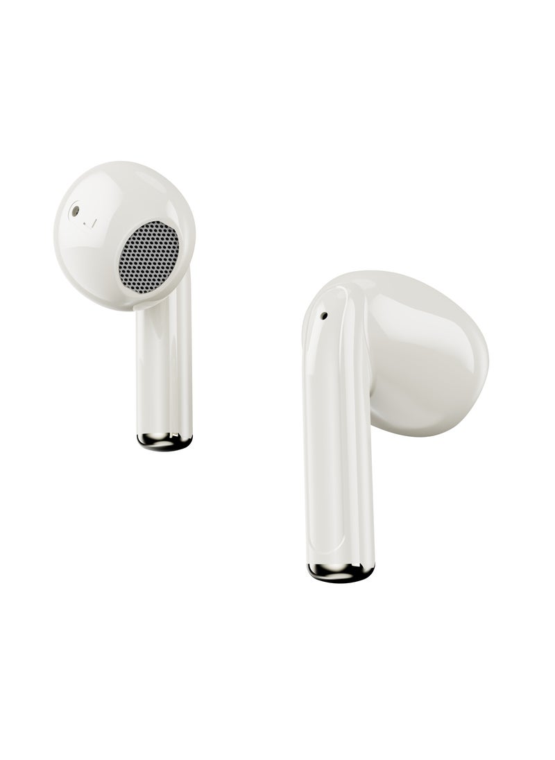 Xcell - Xcell soul17 Grandé True Wireless Earbuds | Sleek Minimalist Design, Bluetooth 5.3, Pure Bass | 4Hr Playtime + 100 Days Standby | TWS with Touch Controls for iOS/Android | Lightweight - White - Image 1