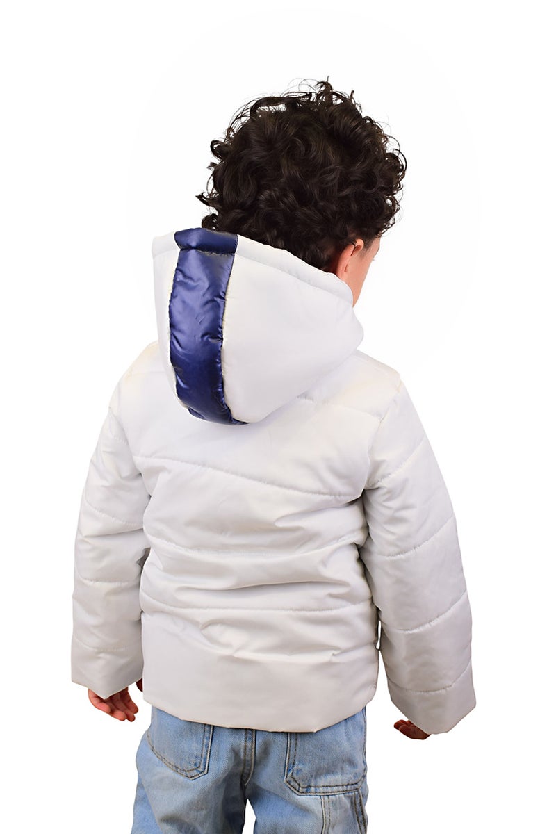 Bongo Kids Wear Boy's Waterproof Polyester Long Sleeve Jacket With Base Cap Hood - Multicolored - Image 4