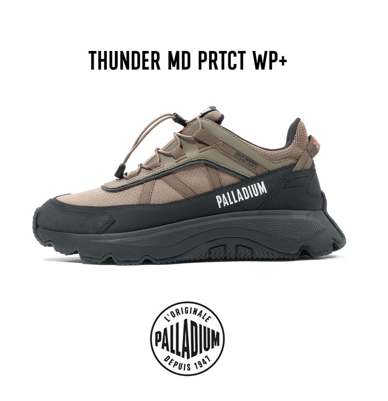 Palladium Thunder Protect WP+ Dusky Green Sneakers | Waterproof & Protective Outdoor/Urban Footwear | Durable Reinforced Upper, Mudguard, Grip Outsole for Travel & Daily Use - Image 3