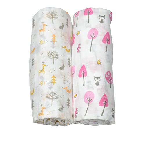 PrimeBox Organic Bamboo Cotton Swaddles Wrap Muslin Cloth for Infant Kids New Born Baby Set of 3 pcs 100 * 100 Cm - Image 5