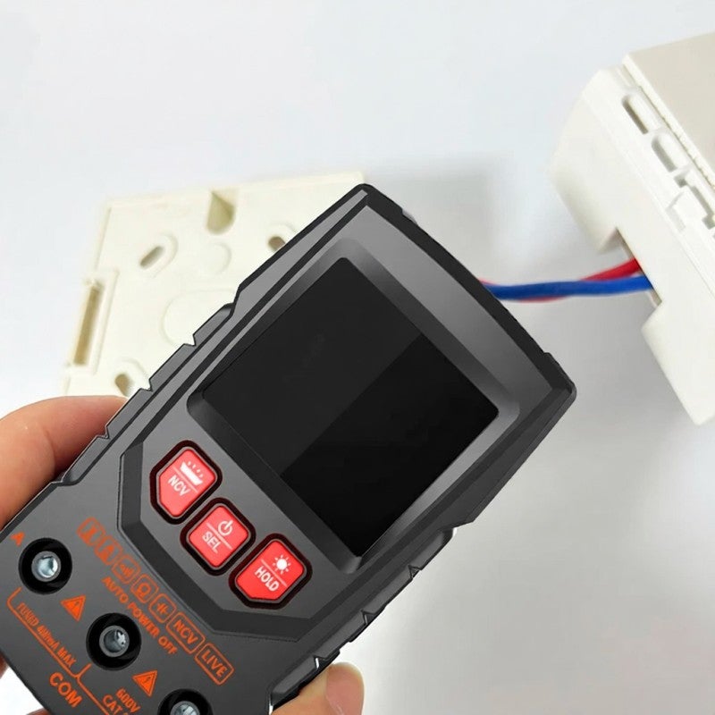 Professional Digital Multimeter Color Display Handheld Multimeter NCV Tester Professional Voltage Current Capacitance Resistance Diode Measurement Meter with Flashlight Automatic Shutdown Function - Image 5