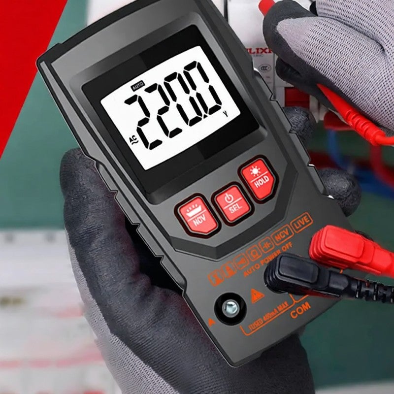 Professional Digital Multimeter Color Display Handheld Multimeter NCV Tester Professional Voltage Current Capacitance Resistance Diode Measurement Meter with Flashlight Automatic Shutdown Function - Image 4