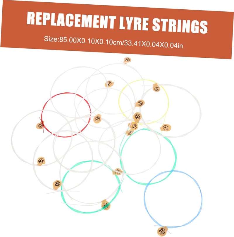 15pcs Lyre Strings Set Carbon Fiber Replacement Strings for Lyre Harp Musical Instrument Accessories - Image 2