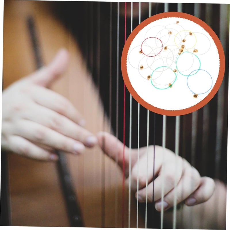 15pcs Lyre Strings Set Carbon Fiber Replacement Strings for Lyre Harp Musical Instrument Accessories - Image 4