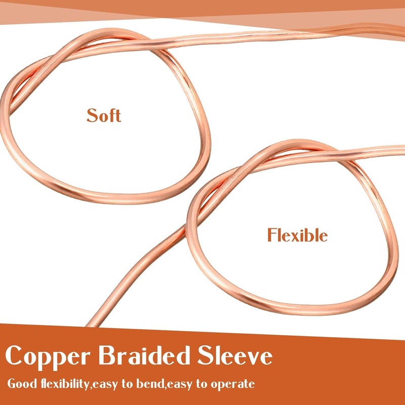 ART IFACT ART IFACT 10 Feets Bare Copper Wire 8 Gauge 4mm for Earthing Electrical Projects Jewelry Making 8 Gauge 10 Feets  - Image 3