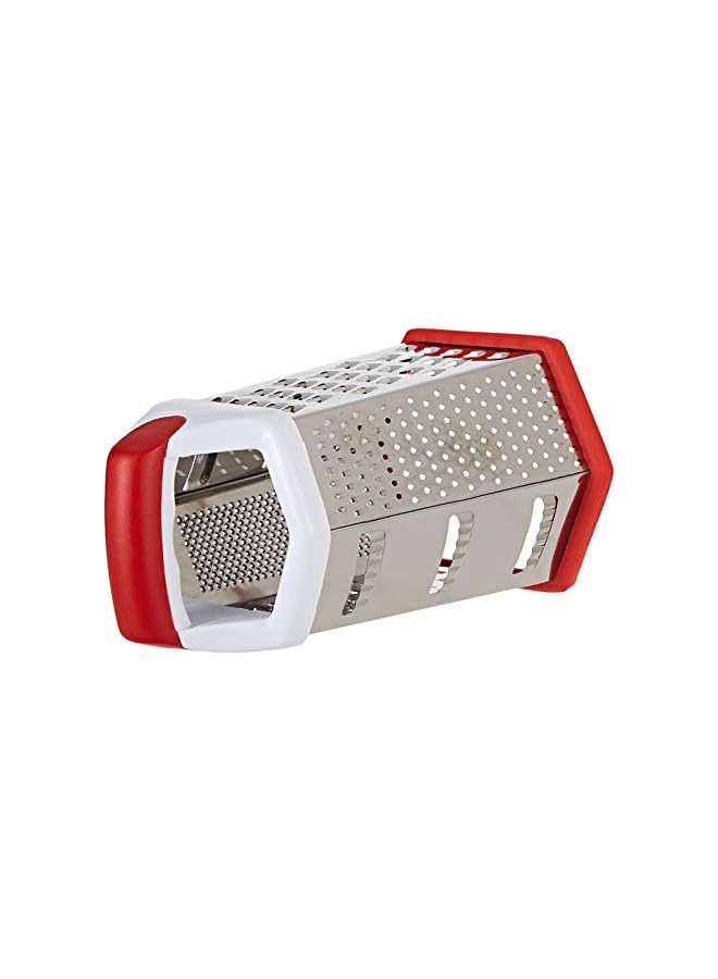 S-TOP Stainless Steel Grater – 6 Slided Hand held Grater/Slicer/Chopper/Zester for Vegetables Cheese Chocolate – 6 Kitchen functions for Coarse, Medium, Micro-Grating/Zesting/Slicing - Image 3
