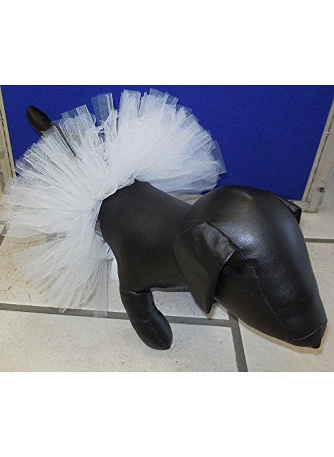 Pawpatu - Handcrafted in USA White Tulle Tutu for Small Dogs - Image 1