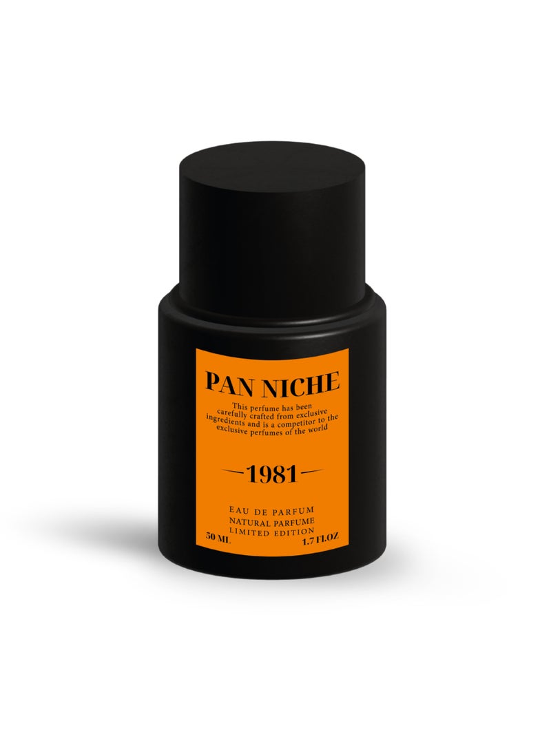 PAN NICHE Pan Niche 1981 — Eau De Parfum (50ml), Premium Luxury Perfume for Men & Women, Long Lasting Fragrance, Limited Edition Natural Perfume, Fresh & Soothing Scent, Ideal Gift for Special Occasions - Image 2